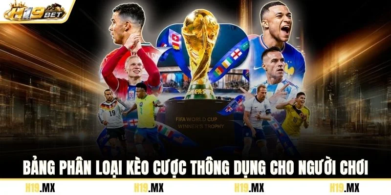 Bảng phân loại kèo cược thông dụng cho người chơi